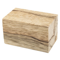 Black Limba bottle stopper blank - 1-1/2" x 1-1/2" x 2-1/2"