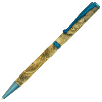 Budget Fancy Slimline pen kit blue titanium