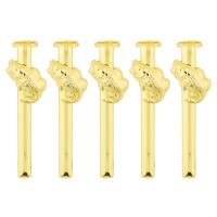 Slimline pen clips bass gold - 5 pack