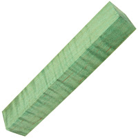 Stabilized curly maple pen blanks teal - product of Canada