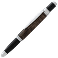 Zephyr ballpoint pen kit by Beaufort black chrome & chrome