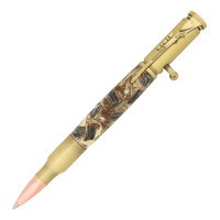 Bolt action pen kit antique brass