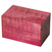 Stabilized Curly Maple bottle stopper blank red 1-1/2 x 1-1/2 x 2-1/2 - product of Canada