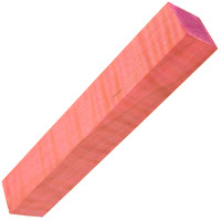 Stabilized Curly Maple pen blanks extreme pink exceptional - product of Canada