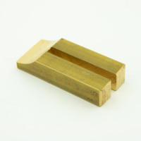 Brass slotted guard with finger groove FINAL SALE