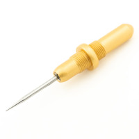 Stiletto tip for threaded DOUBLE seam ripper satin gold 