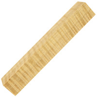 Stabilized curly maple pen blanks - natural