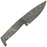 Persian pattern weld steel knife blade Leopard