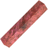 Stabilized maple burl pen blanks extreme pink - product of Canada