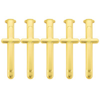 Slimline pen clips cross gold - 5 pack
