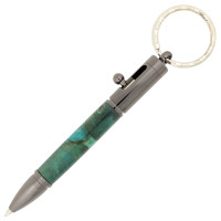 Mini bolt action pen key chain kit - gun metal