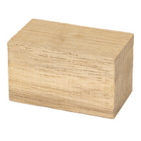 White limba bottle stopper blank - 1-1/2" x 1-1/2" x 2-1/2"