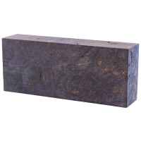 Knife block - Stabilized Maple Burl purple haze 1 x 2 x 5 - product of Canada