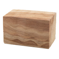 Curly Redwood bottle stopper blank - 1-1/2" x 1-1/2" x 2-1/2"