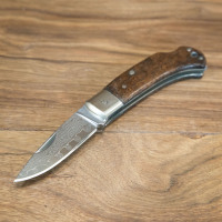 Little Bighorn folding knife - VG-10 with Damascus overlay
