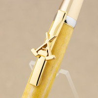 Maple Leaf pen clip gold curling - single