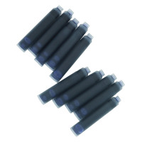 Fountain pen ink cartridges blue - 10 pack