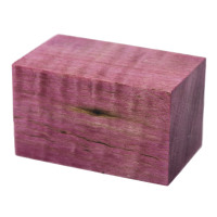 Stabilized Curly Maple bottle stopper blank red wine 1-1/2 x 1-1/2 x 2-1/2 - product of Canada