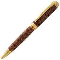 Mistral ballpoint pen kit by Beaufort titanium gold & brushed gold