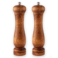 Set of 2 Chef's 9-inch ceramic salt or pepper mill kits