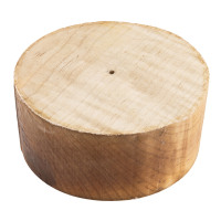 Curly Maple bowl blanks round 3" - product of Canada
