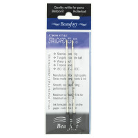 Cross style ink refills by Beaufort black - 2 pack