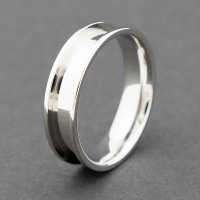 INLAY ring core stainless steel 4 mm groove - Made in Canada, eh?