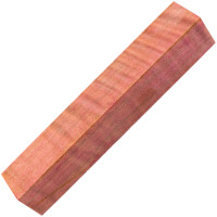 Stabilized Curly Maple pen blanks red - product of Canada