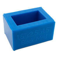 Silicone bottle stopper mold - 1-1/2" square x 2-1/2"