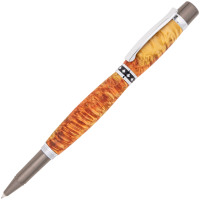 Maple Leaf rollerball pen kit chrome & gun metal