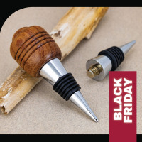 Chrome bottle stopper kit - cone 