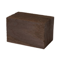 Roasted Ash bottle stopper blank 1-1/2 x 1-1/2 x 2-1/2 - product of Canada