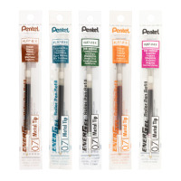 Pentel EnerGel liquid gel rollerball ink refills - 5 pack