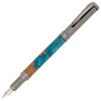 Magnetic Vertex fountain pen kit gun metal