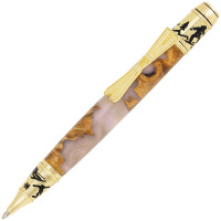 Skiing pen kit - gold