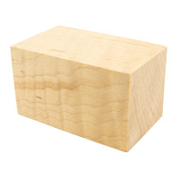 Curly Maple bottle stopper blank 1-1/2" x 1-1/2" x 2-1/2" - product of Canada