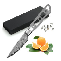 AUS-10 Japanese Damascus paring blade  - 3.5"