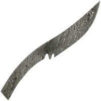 Persian pattern weld steel knife blade Komodo