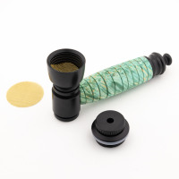 Smoking pipe kit black anodized aluminium