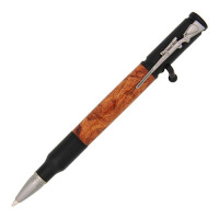 Bolt action pen kit black enamel 