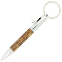 Mini bolt action pen key chain kit - chrome