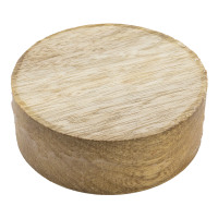 White Limba bowl blanks round 2"