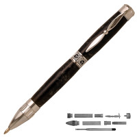 Propeller ballpoint pen kit by PSI - chrome