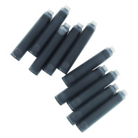 Fountain pen ink cartridges black - 10 pack