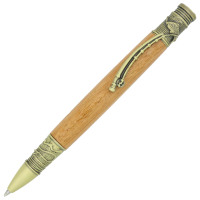 Fly fishing pen kit antique brass