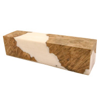 Fusion hybrid project block #06 Snow 1-3/8" square x 6" - product of Canada