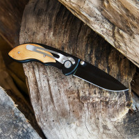 Black Widow folding knife with locking liner kit