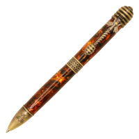 Honeybee ballpoint pen kit - antique bronze polish