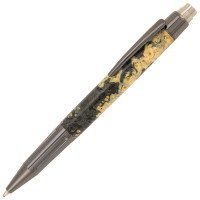Luxor push button click pen kit with Schmidt mechanism gun metal