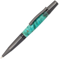 Maple Leaf pen kit gun metal with finial twist